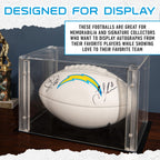 Franklin Sports Nfl Los Angeles Chargers Autograph Football - Official Size White Panel Souvenir Football For Autographs + Signa