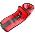 Signature Fitness Fully Adjustable Ankle Wrist Arm Leg Weights, 5 lbs each (10-lb pair), Red