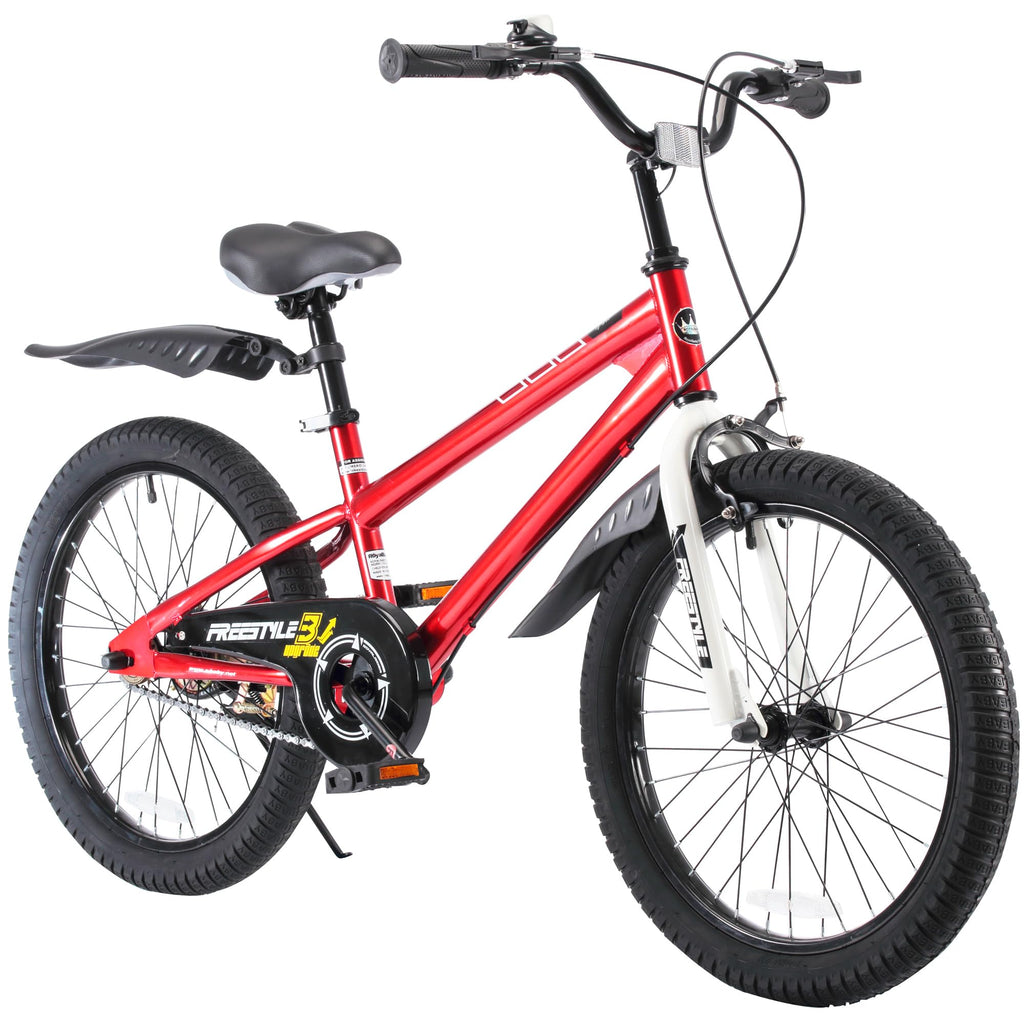 Royalbaby Royalbaby Freestyle Kids Bike For Boys And Girls, 20 Inch With Kickstand, Red