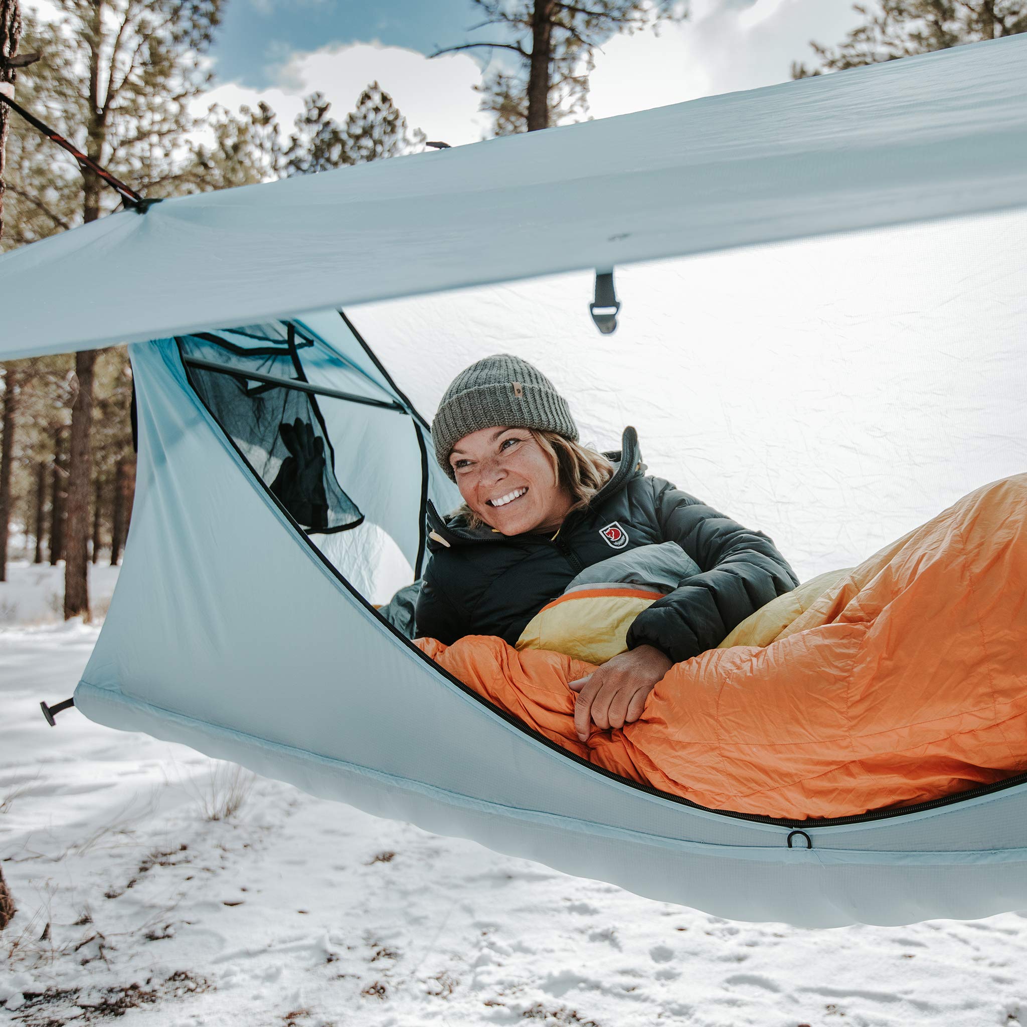 Haven Tent Lay Flat Hammock Tent - Waterproof Tent & Camping Hammock With Mosquito Net - Lightweight Tent - Back/Side/Stomach Sl
