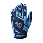 Wilson Nfl Stretch Fit Football Gloves - Youth, Tennessee Titans
