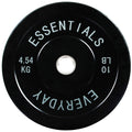 Fitvids Color Coded Olympic Bumper Plate Weight Plate W Steel Hub, Single, Black (Newee)