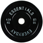 Fitvids Color Coded Olympic Bumper Plate Weight Plate W Steel Hub, Single, Black (Newee)
