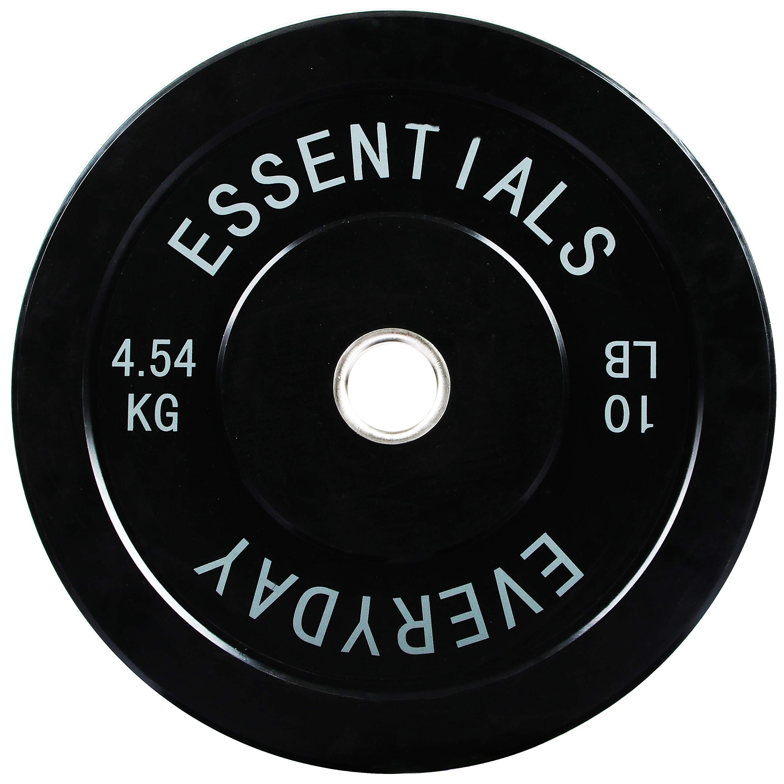 Fitvids Color Coded Olympic Bumper Plate Weight Plate W Steel Hub, Single, Black (Newee)