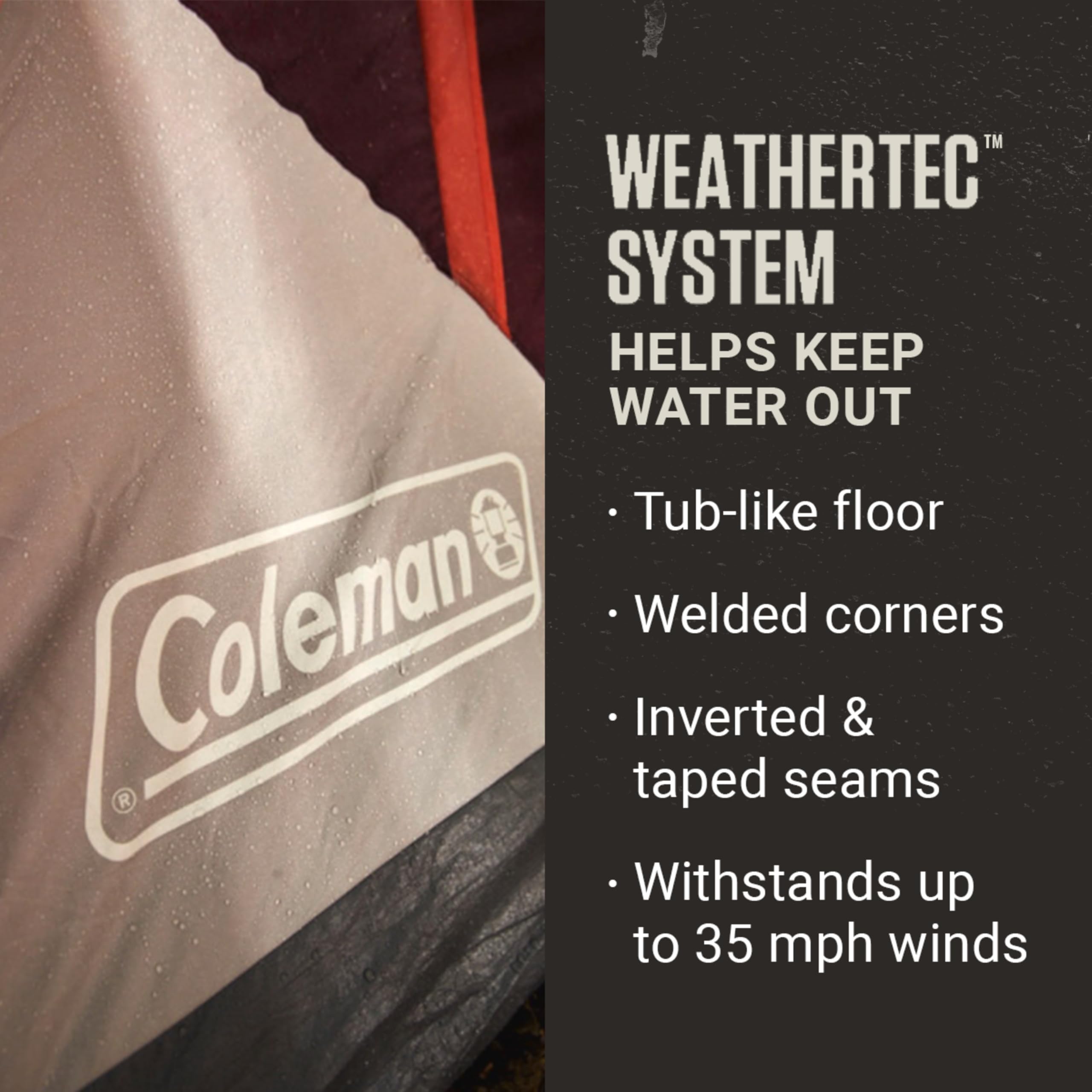 Coleman Skylodge 8-Person Instant Camping Tent, Blackberry