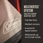 Coleman Skylodge 6-Person Instant Camping Tent, Blackberry