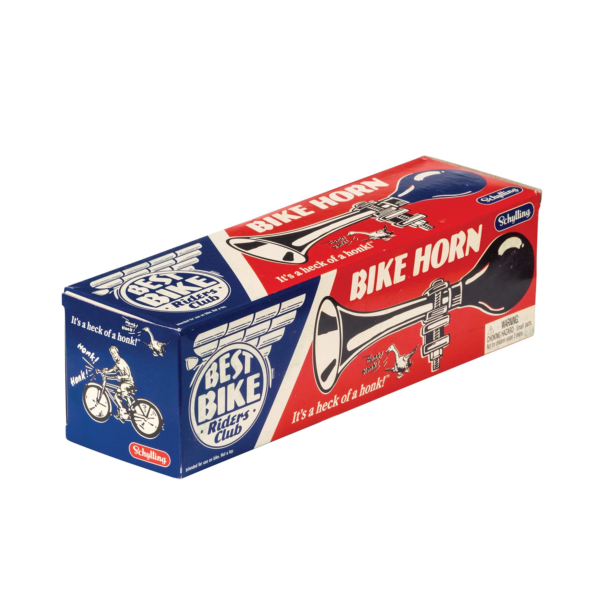 Schylling Bike Horn Steel, 8 Inch - Assorted Colors