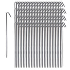 Pinnacle Mercantile 120 Pack Tent Stakes Metal Garden Edging Fence Hooks Pegs Christmas Decoration Stakes Made Usa 9 Inches Long