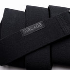 Arcade The Original Unisex Adventure Belt, Heavy Duty Elastic Webbing, Non-Metal Travel Friendly Buckle, Midnighter Black