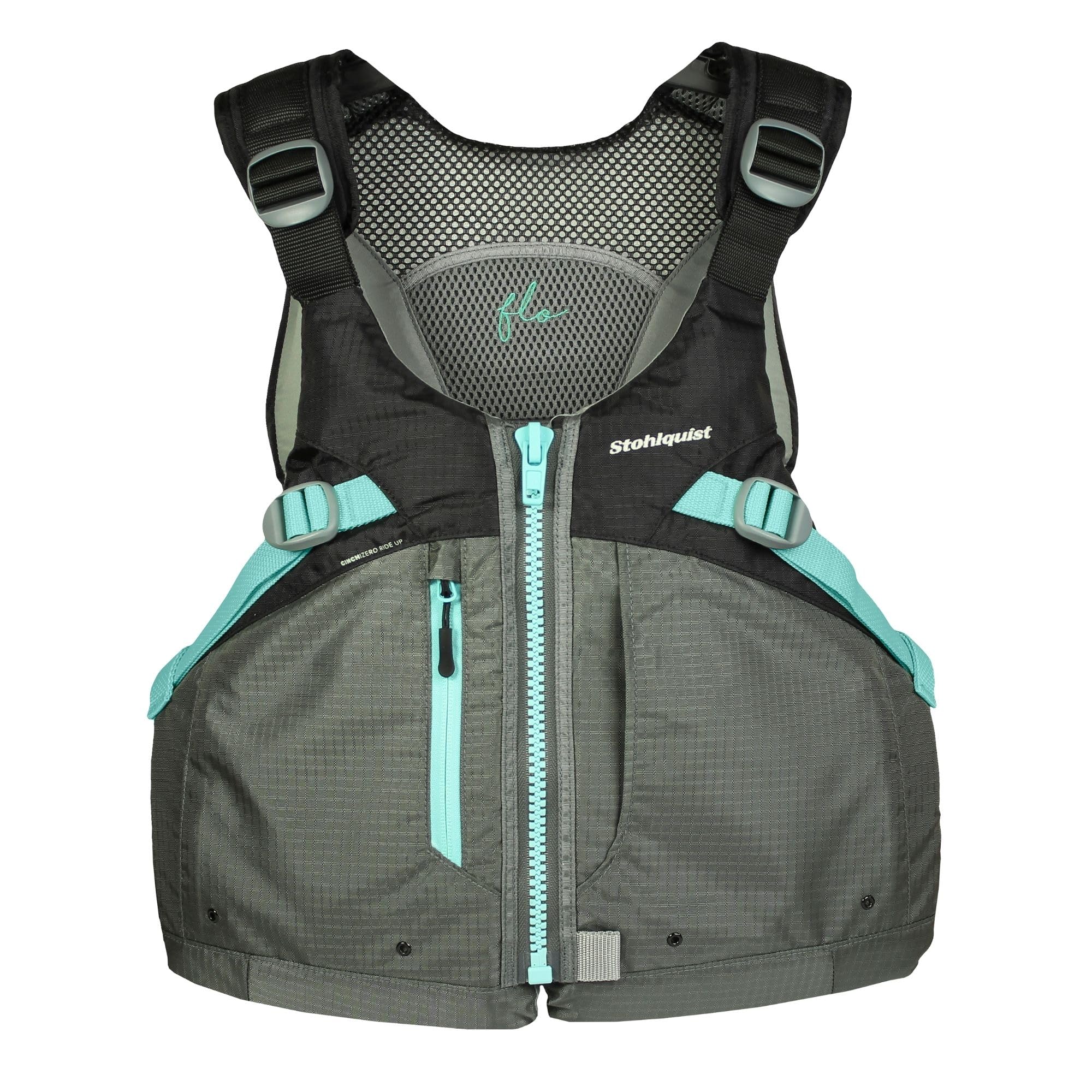Stohlquist FLO Womens Life Jacket PFD - 8-Points of Adjustment, Ripstop Outer Shell, High Back Flotation, Built for Women Life 