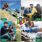 Glicraft 5 Pcs 5L/10L/15L/20L/35L Camping Sleeping Bag Compression Sacks For Backpacking Water Resistant Sleeping Bag Stuff Sack