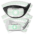 Combo Pack (100 Driver+100 Iron) Ultra-Thin Golf Impact Tape For Accurate Swing Analysis And Shot Feedback By Direct Impact Golf