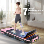 Ancheer Treadmill With Handle Bar, 3.0 Hp Foldable Walking Pad With 12% Incline, 320 Lbs Capacity-Portable Under Desk Folding Tr