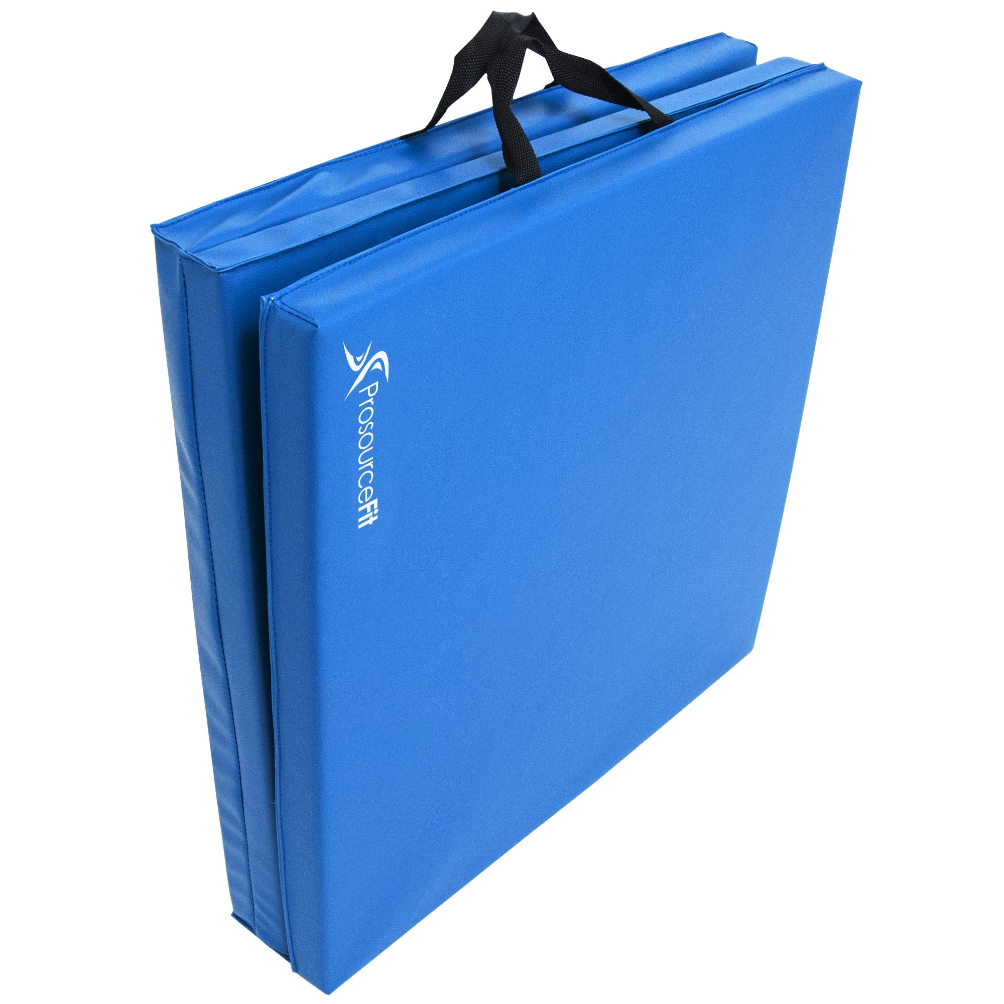 Prosourcefit Tri-Fold Folding Exercise Mat - Blue, Ps-1952-Tfm-Blue