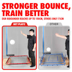 Soccer Rebound Net Rebounder 3.3X3.3FT | Skill Training Gifts, Aids & Equipment for Kids Teens & All Ages - Kick-Back/Portable,