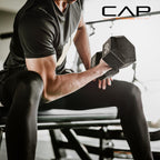 CAP Barbell Cast Iron Hex Dumbbell, Black, Single, 15 lb