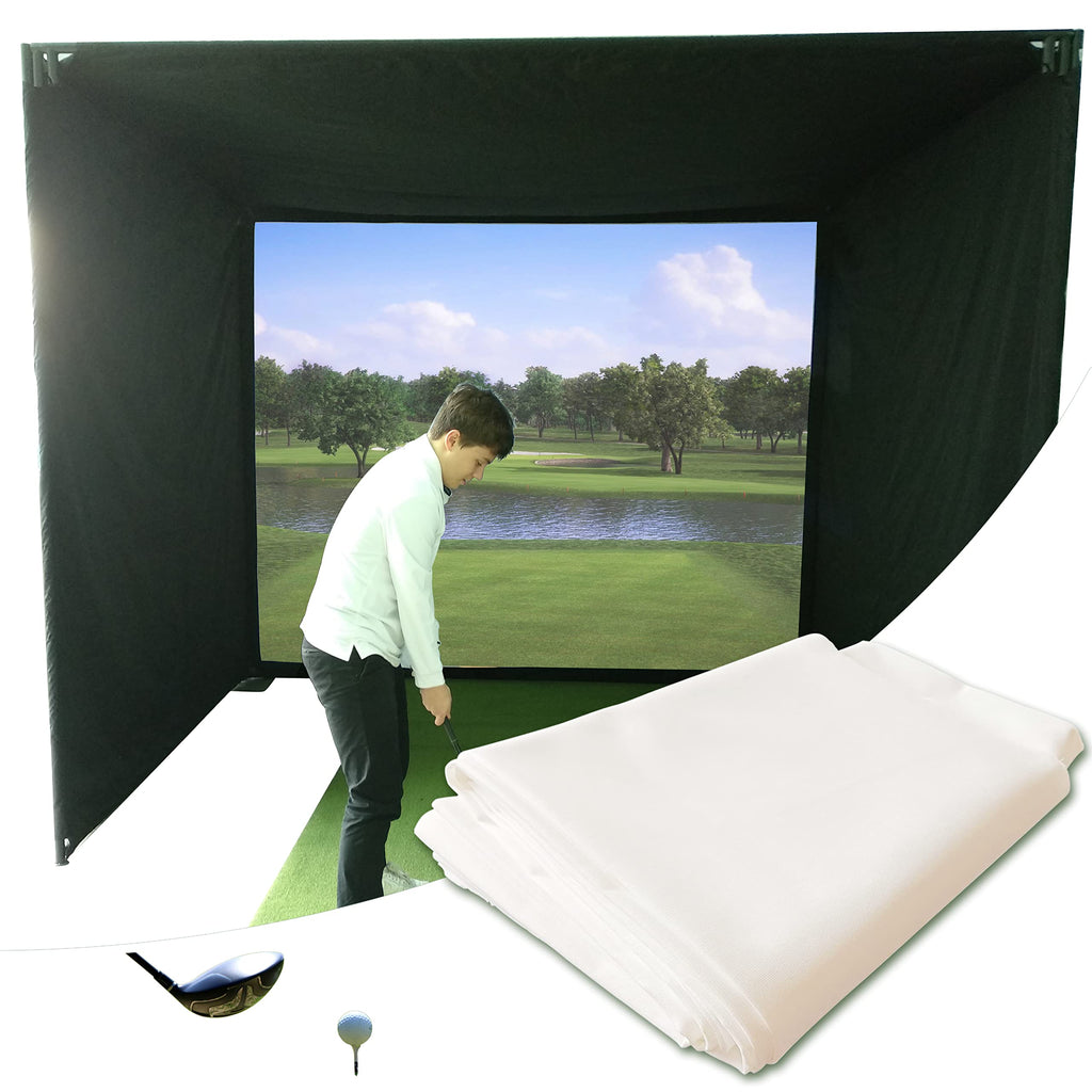 Khampa Golf Impact Screen [910'' X 115.8] Simulator Golf Impact Screen Indoor Impact Screen - Woven Mesh Golf Simulators For Hom
