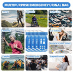 Prelady Disposable Urine Bag, 12 Pcs Emergency Portable Urinal Bags For Men/Women, Unisex Pee And Vomit Bags For Travel, Camping