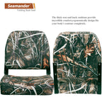 Seamander Low Back Boat Seats, Folding Boat Seats With Stainless Steel Screws,Aluminum Hinges&Padded,Fishing Boat Seat, 5 Colors