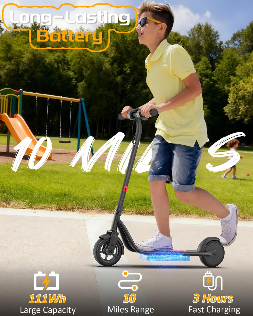 MAXSHOT Electric Scooter Adults & Big Kids, Top Speed 9/16/19/22MPH, 10/12/16/21/50Miles Range, 6.5/8.5/14 Tires Folding Commute