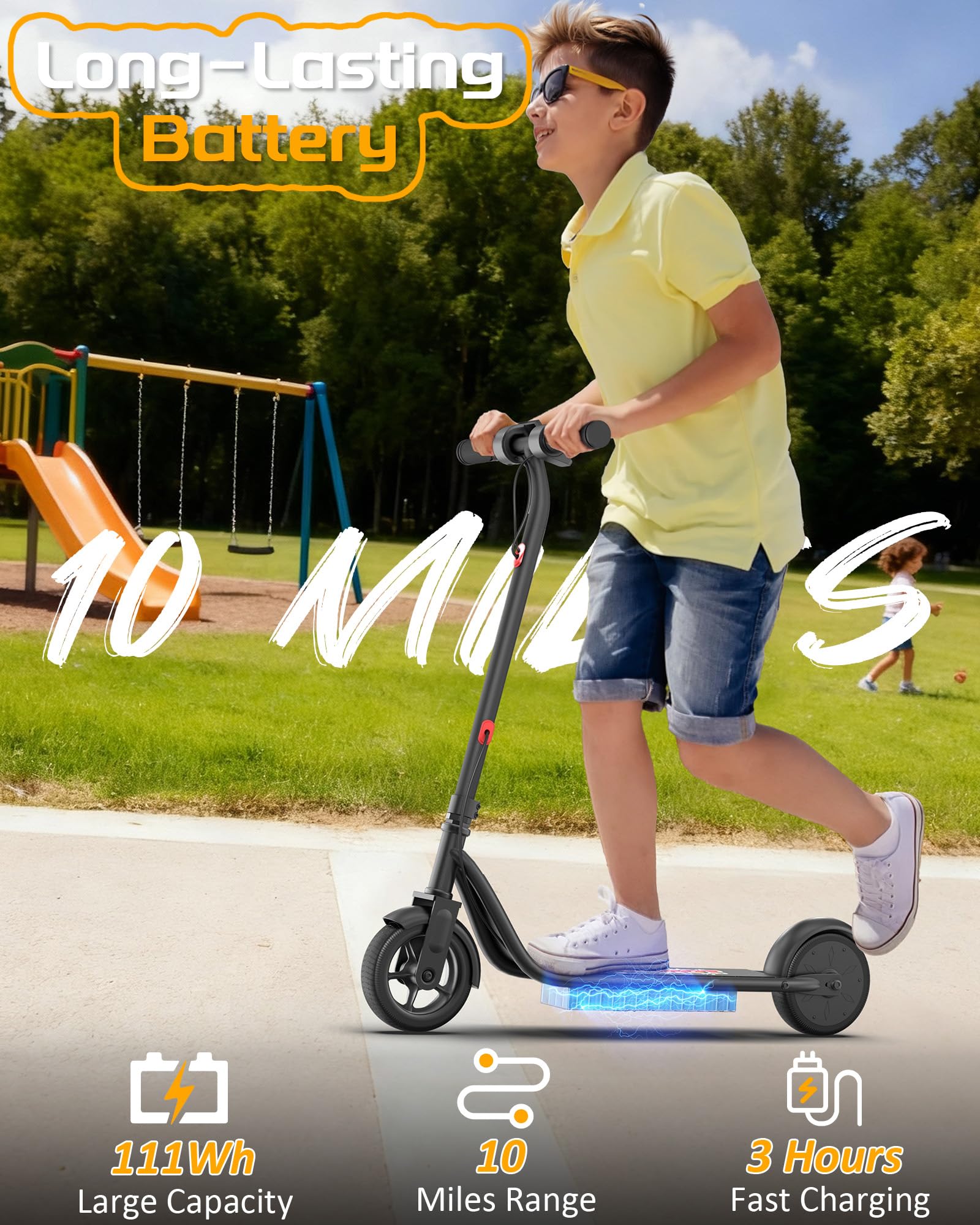 MAXSHOT Electric Scooter Adults & Big Kids, Top Speed 9/16/19/22MPH, 10/12/16/21/50Miles Range, 6.5/8.5/14 Tires Folding Commute