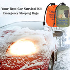 Delmera Emergency Sleeping Bag, Lightweight Survival Sleeping Bags Waterproof Thermal Emergency Blanket, Bivy Sack For Outdoor A