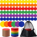 Tinideya TPE Floor Spot Markers Dots for Gym Flat Non Slip Spot Marker Dance Dot for Gym Sports Soccer Basketball Agility Traini