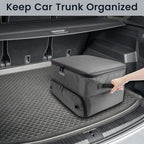 2 Layer Golf Trunk Organizer, Waterproof Car Golf Locker With Separate Ventilated Compartment For 2 Pair Shoes, Durable Golf Tru