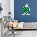 Rico Industries Ncaa North Texas Mean Green Mascot Shape Cut Pennant - Home And Living Room D  Cor - Soft Felt Ez To Hang, 18X0.