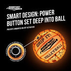 Wave Runner Glow In The Dark Led Light Junior Football, Waterproof Double Laced Football For Night Sports And Games Waterproof B