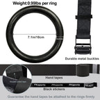 Pacearth Gymnastic Rings 1100Lbs Capacity With 14.76Ft Adjustable Buckle Straps Pull Up Exercise Rings Non-Slip Rings For Home G