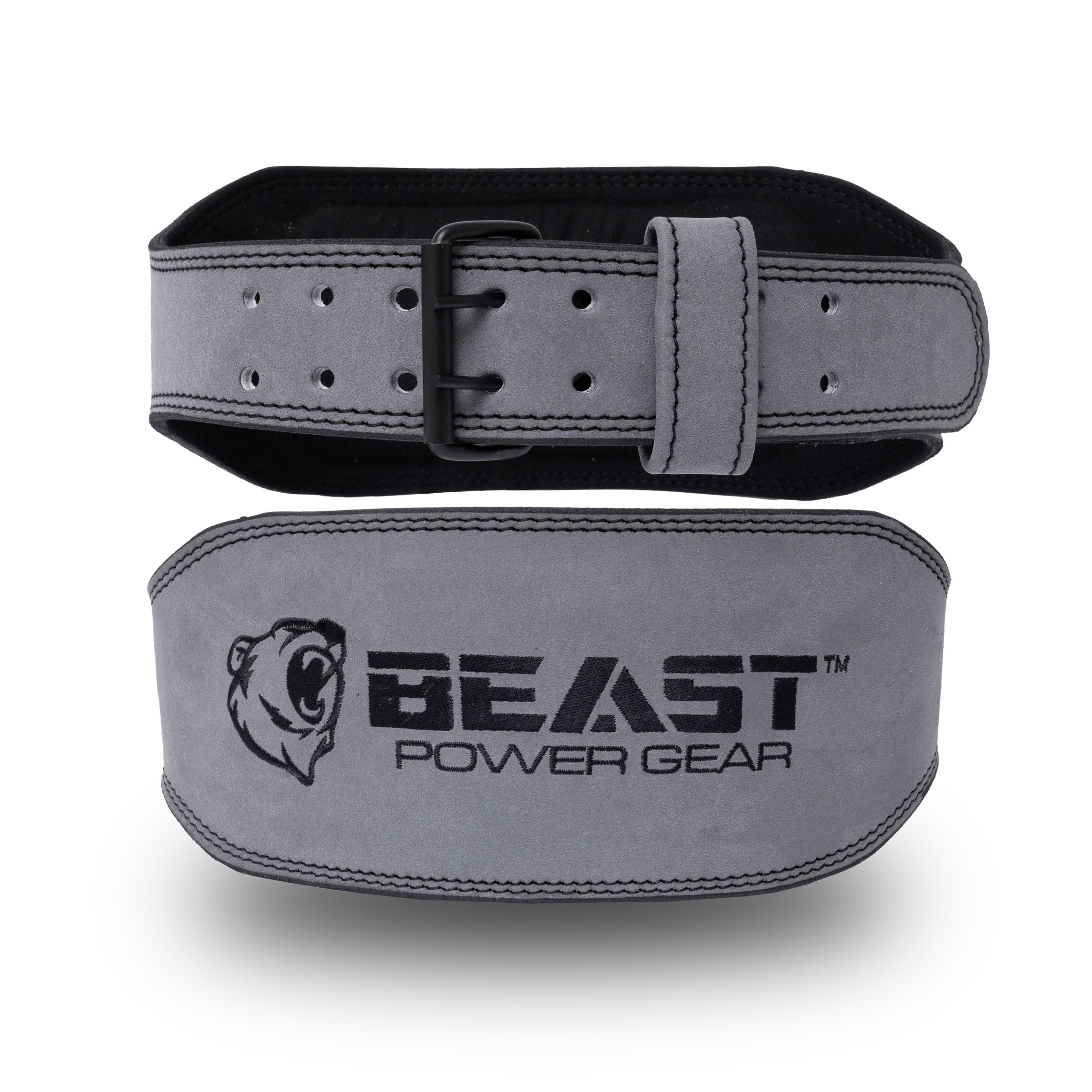 Beast Power Gear Weight Lifting Belt - 4    Genuine Leather For Lower Back Support Bodybuilding Squat Deadlift Cross Strength Tr