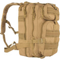 FOX OUTDOOR PRODUCTS Medium Transport Pack | 29L Tactical Backpack with Organizer Pockets, MOLLE Webbing & Hydration Sleeve, Coy