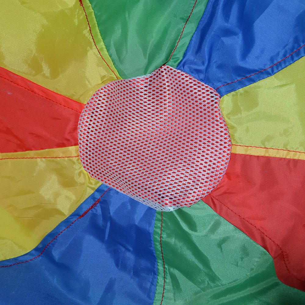 Sonyabecca Parachute For Kids 6' With 9 Handles Game Toy For Kids Play