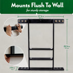 Iszy Billiards Pool Cue Rack - Billiard Pool Stick And Ball Holder Only - 100% Wood Wall Mount Holds 6 Cues And 16 Balls - Pool