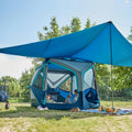 Timber Ridge 4-5 Person Instant Pop Up Cabin Hub Tent, 60S Easy Setup, Weather Resistant Family Tent With Rain Fly And Carry Bag
