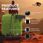 Clakit Smartphone Strap Pack - Backpack Shoulder Strap Pocket (Olive) - Backpack Attachment For Hikers, Travelers, Students, And