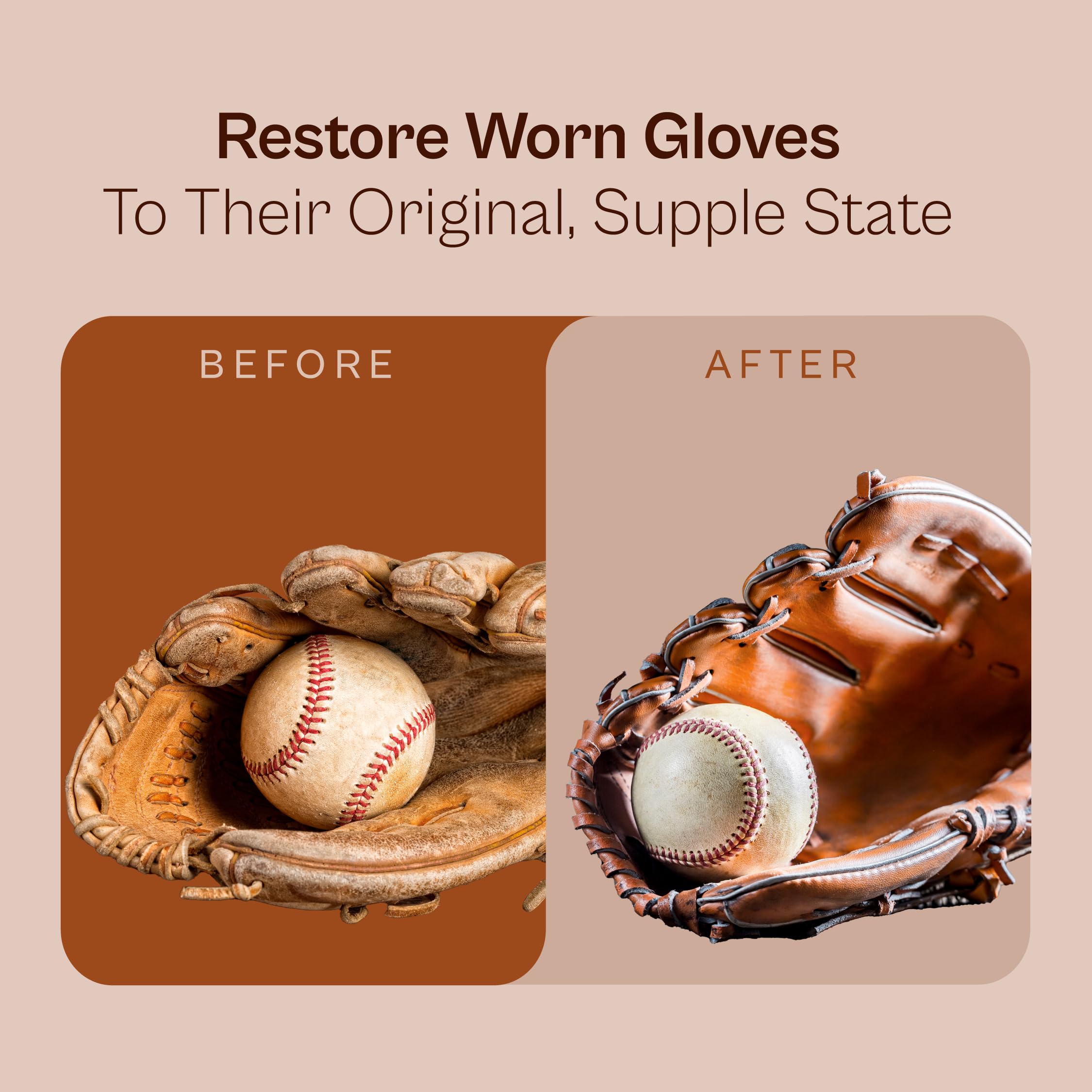 Sarna Baseball Glove Leather Conditioner Cream - Use On Baseball Gloves, Softball Gloves, And Other Leather Sports Equipment (4.