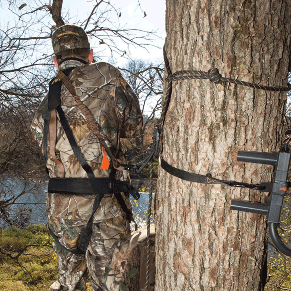 MUDDY Safeguard Youth Combo Safeguard Harness, Linemans Rope, Tree Strap, Suspension Relief Strap, & Carabiner Super Light Easy