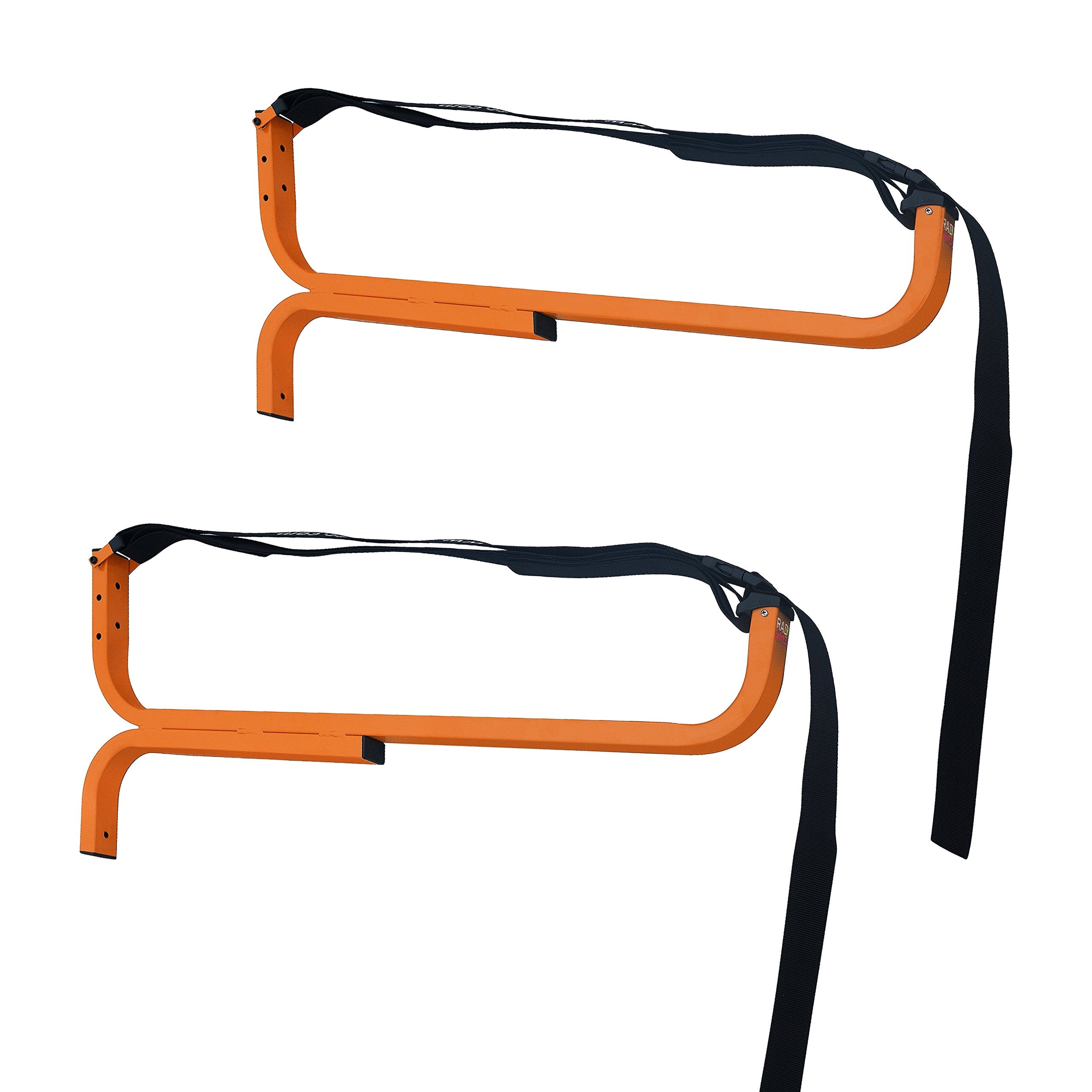 Rad Sportz Canoe Hanger Kayak Rack And Stand-Up Paddle Board Holder Yellow Holds Up To 110 Pounds