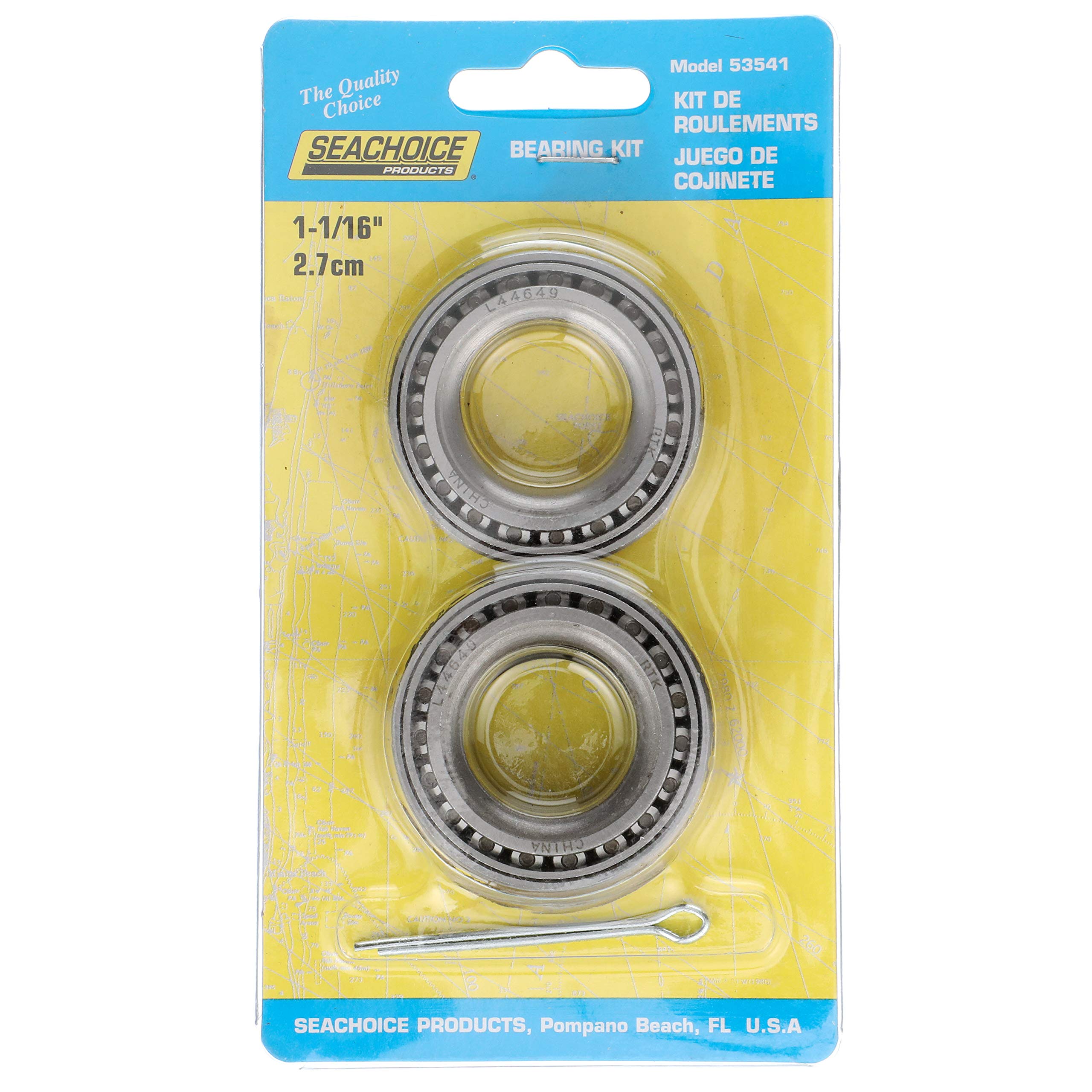 Seachoice 53541 Marine Trailer 1-1/16-Inch Wheel Bearing Kit, Set Of 2