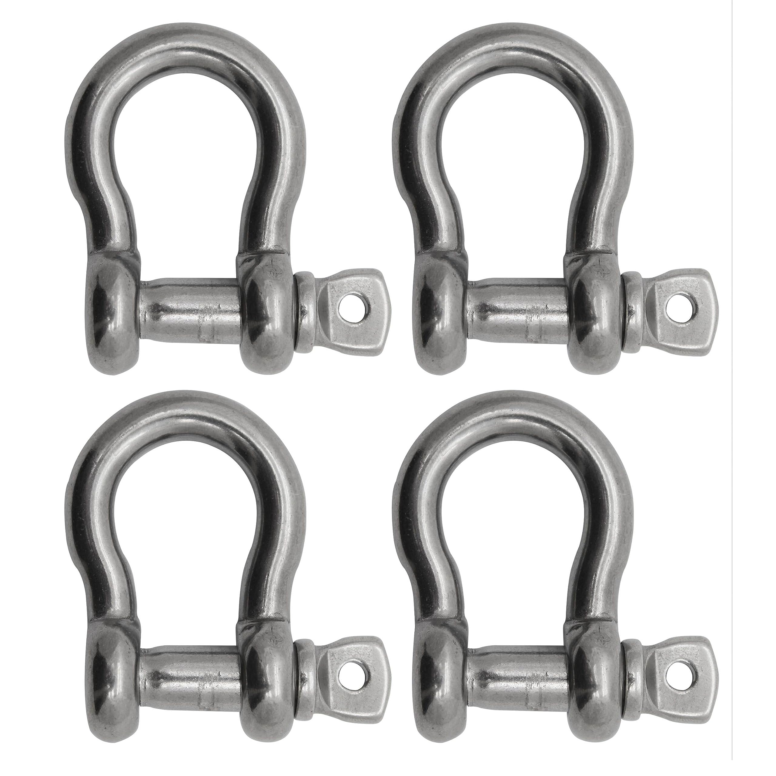 Extreme Max 3006.8329.4 Boattector Stainless Steel Anchor Shackle - 3/4'', 4-Pack