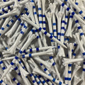 Champ 3-1/4'' My Hite Flytee White/Blue Stripe Golf Tee, 100 Count