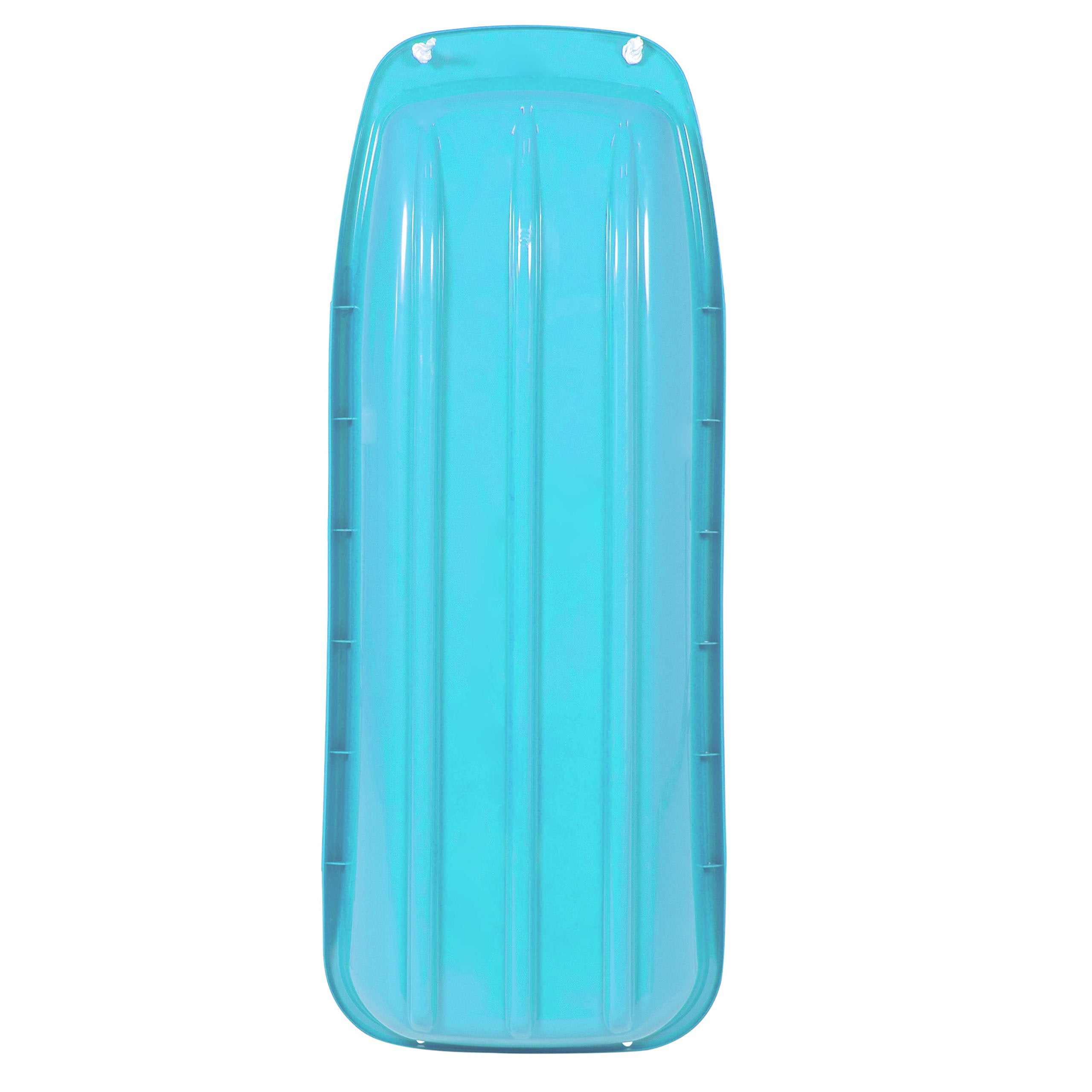 Best Choice Products 48In Kids Plastic Toboggan Snow Sled W/Pull Rope - Ice Blue