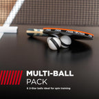Stiga 6 Pack 2 Star Spin Tracker Table Tennis Balls - Learn To Generate And Counter Ball Spin