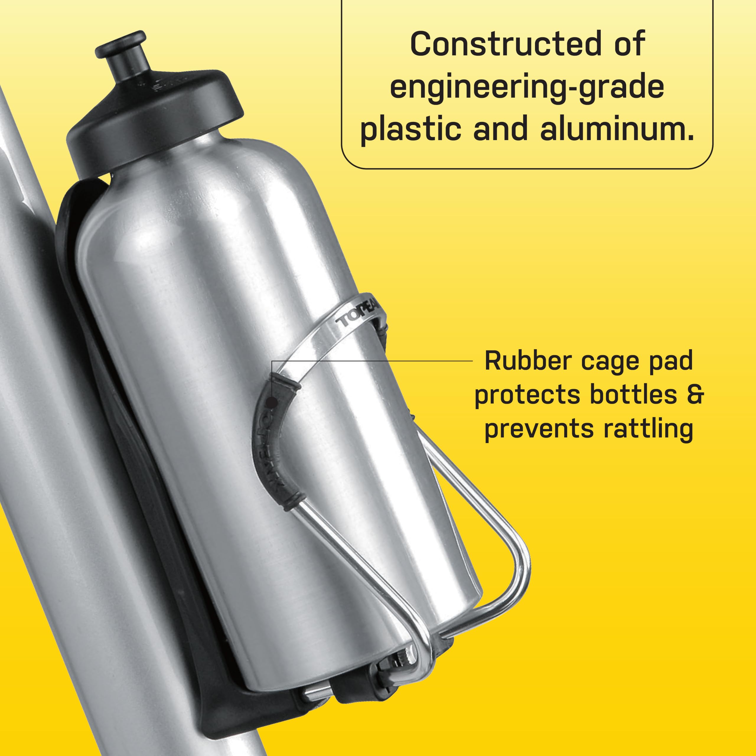 Topeak Modula Water Bottle Bike Cage Ii, 15.8 X 8.6 X 7.6 Cm