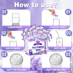 CRAZYTHUR 50PCS Poo Gel and Portable Toilet Gel with Lavender Scent, Camping Toilet Gels, Porta Potty Chemicals, Portable Toilet