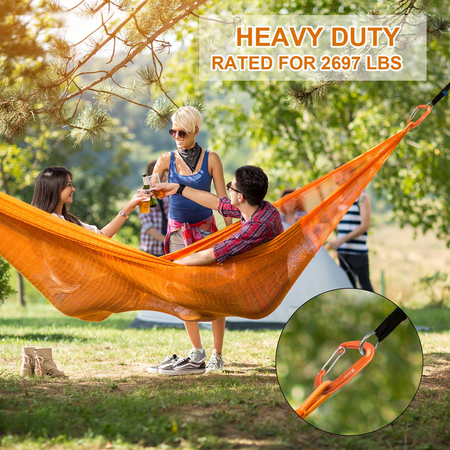 Favofit Carabiner Clips, 4 Pack, 12Kn (2697 Lbs) Heavy Duty Caribeaners For Camping, Hiking, Outdoor And Gym Etc, Small Carabine