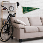 Rico Industries Nba Basketball Milwaukee Bucks Personalized - Custom 12'' X 30'' Soft Felt Pennant - Ez To Hang