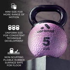 Aeromat Elite Mini Kettlebell Medicine Ball - 8 Lb Kettlebell Weight Balls For Exercise, 6'''' Dia Weighted Exercise Ball, Stren
